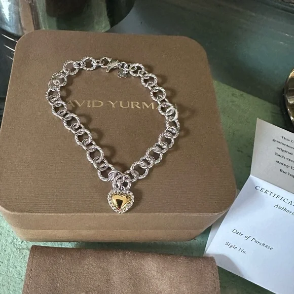 David Yurman
Cable Collectibles® Cookie
Classic Heart Bracelet,
4.5mm - Picture 7 of 16